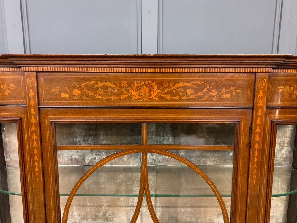 Maple and Co Inlaid Mahogany Display Cabinet View II