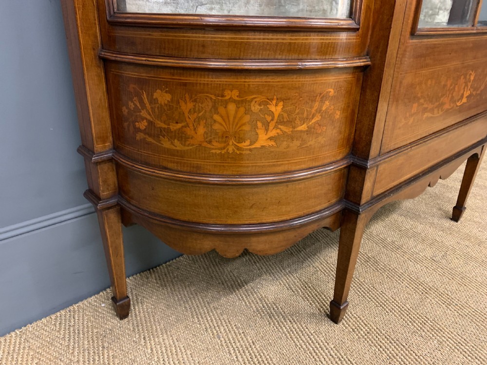 Maple and Co Inlaid Mahogany Display Cabinet View VIII