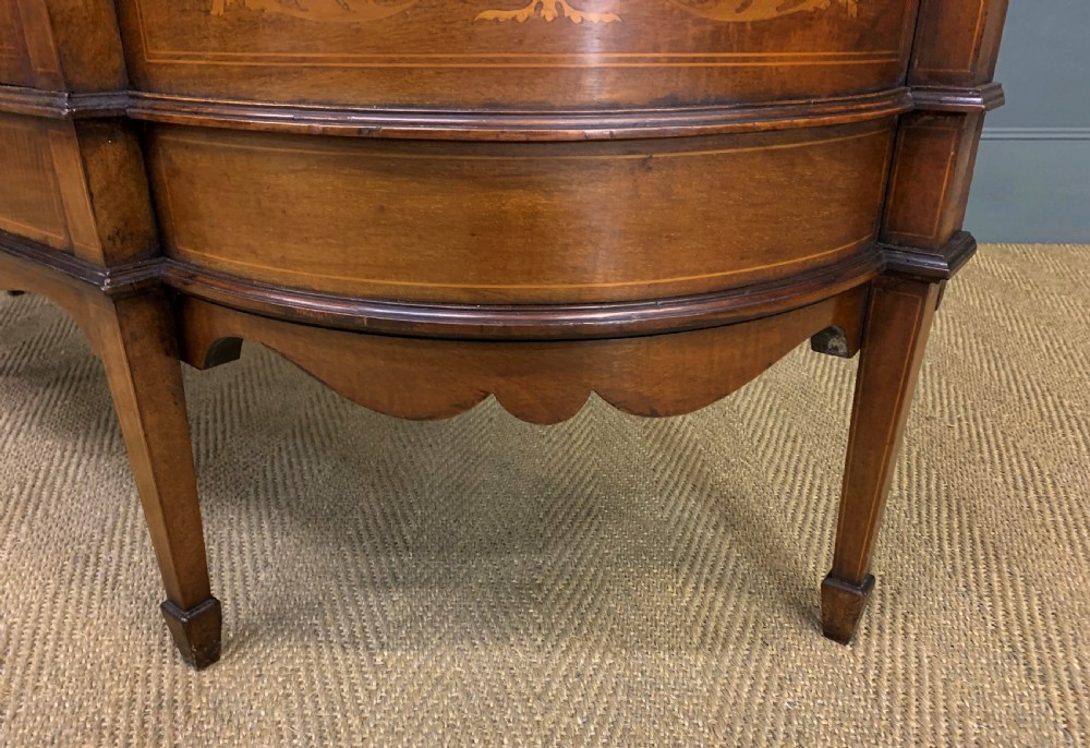 Maple and Co Inlaid Mahogany Display Cabinet View XIII