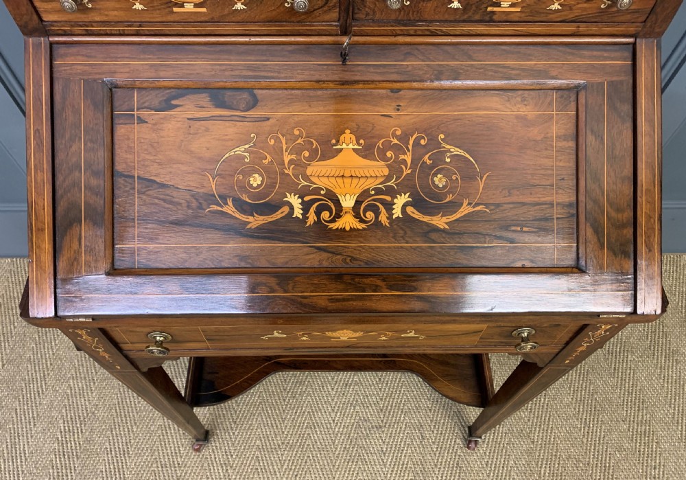 Inlaid Rosewood Bureau De Dame View III