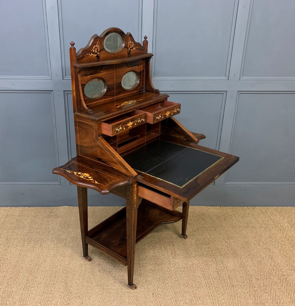 Inlaid Rosewood Bureau De Dame View IV