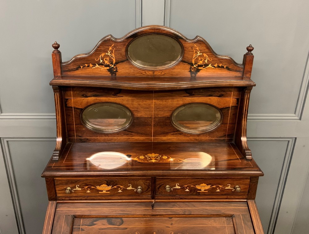 Inlaid Rosewood Bureau De Dame View VI