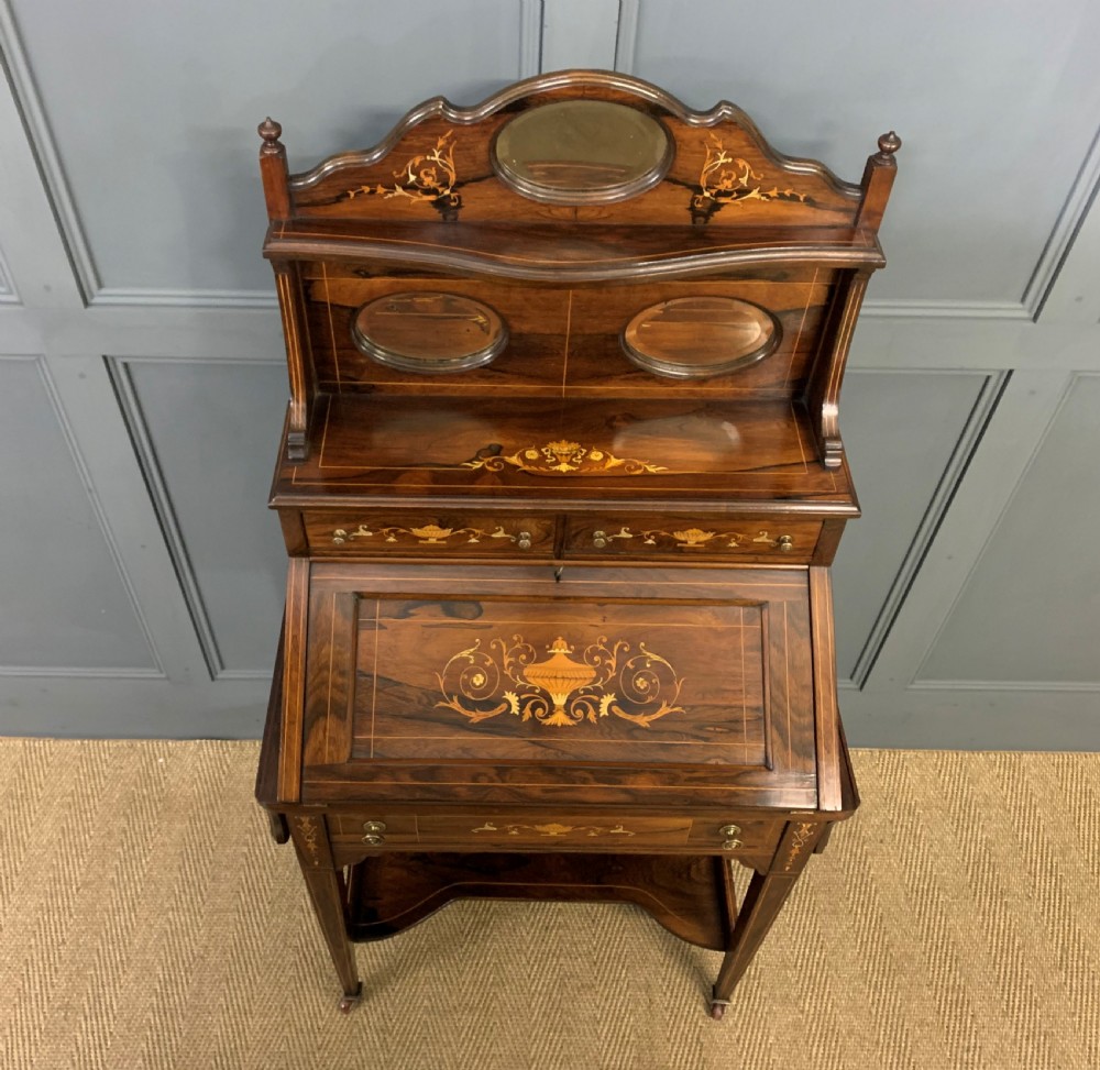 Inlaid Rosewood Bureau De Dame View VII