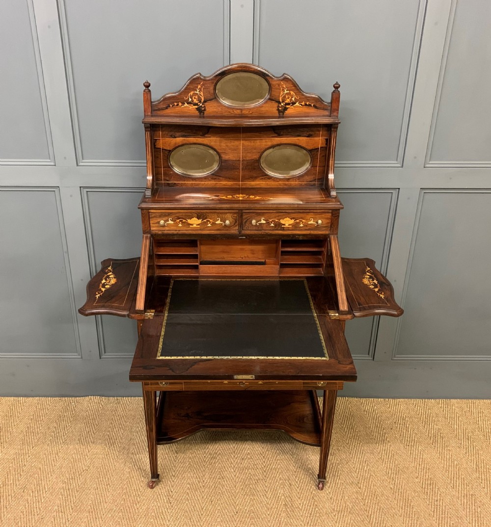 Inlaid Rosewood Bureau De Dame View XIII
