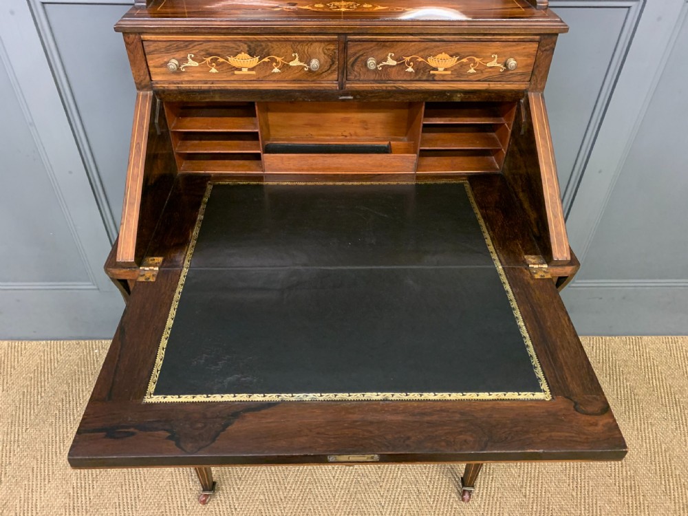Inlaid Rosewood Bureau De Dame View XIV
