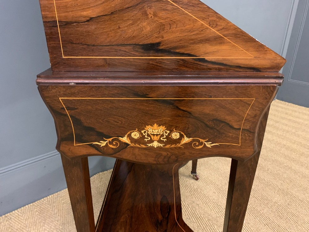 Inlaid Rosewood Bureau De Dame View XVIII