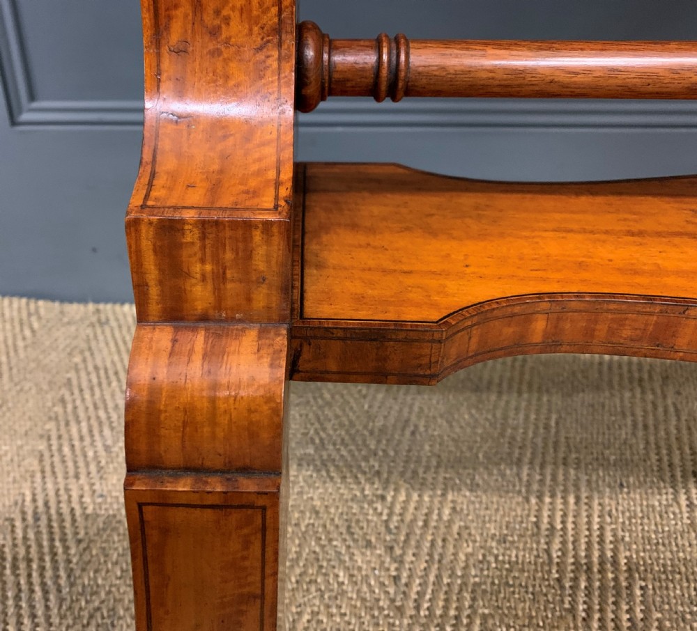 Edwardian Oval Inlaid Satinwood Cheval Mirror View VIII