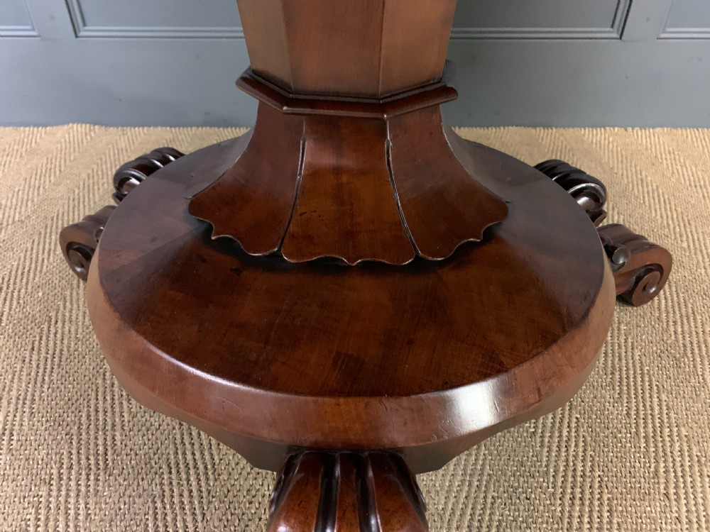 Flame Mahogany Segmented Top Centre Table View XI