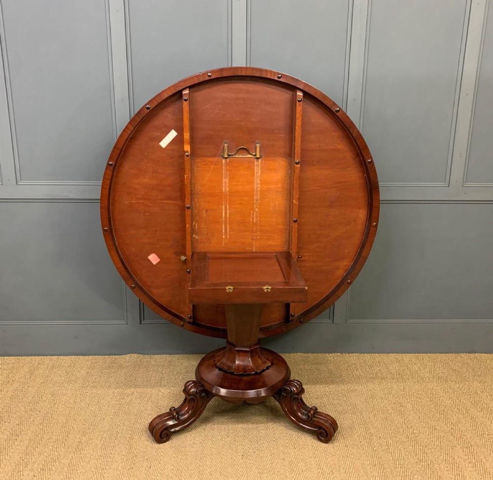Flame Mahogany Segmented Top Centre Table View XIII