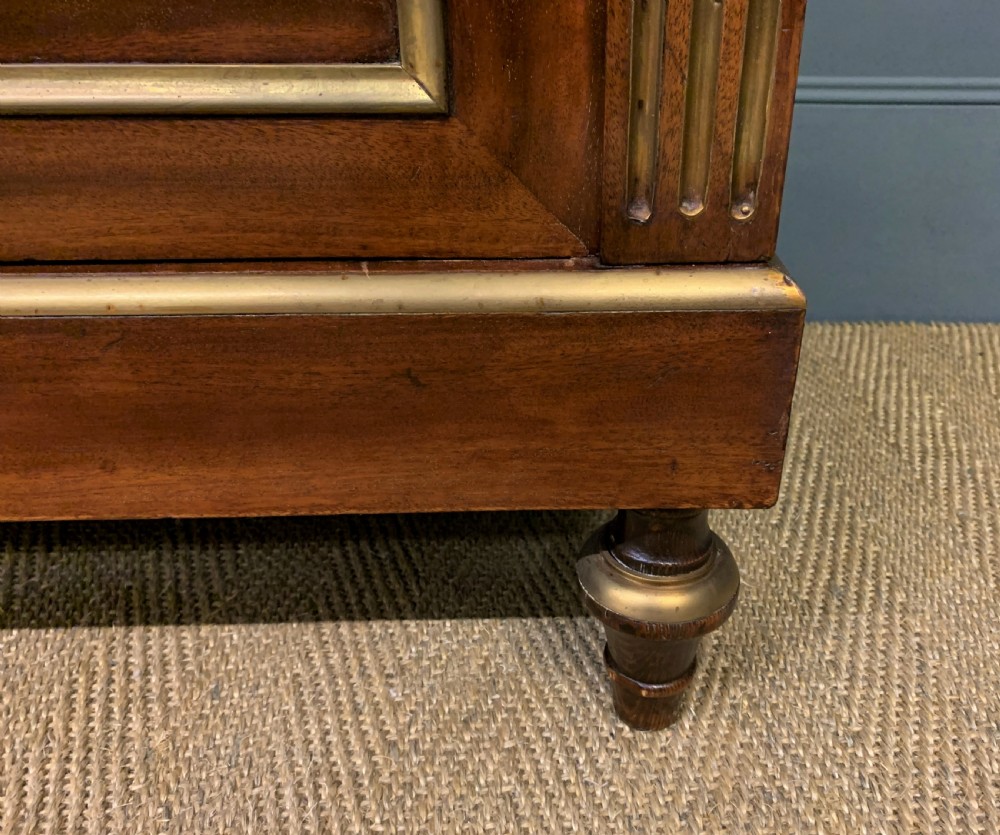 French Mahogany Brass Inlaid Bookcase View XIII