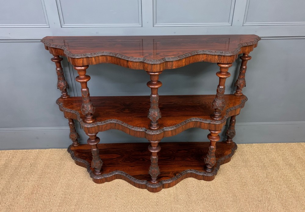 Victorian Rosewood 3 Tier Buffet