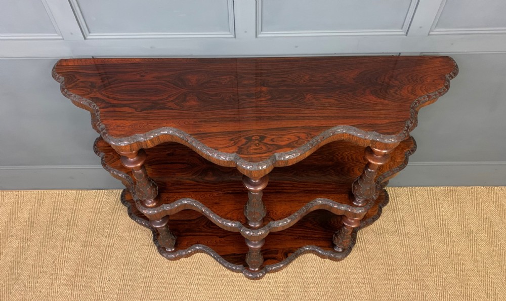 Victorian Rosewood 3 Tier Buffet View II