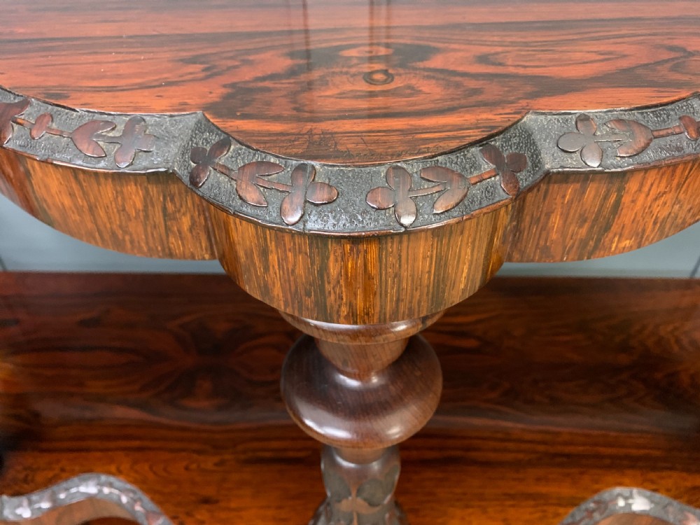 Victorian Rosewood 3 Tier Buffet View III