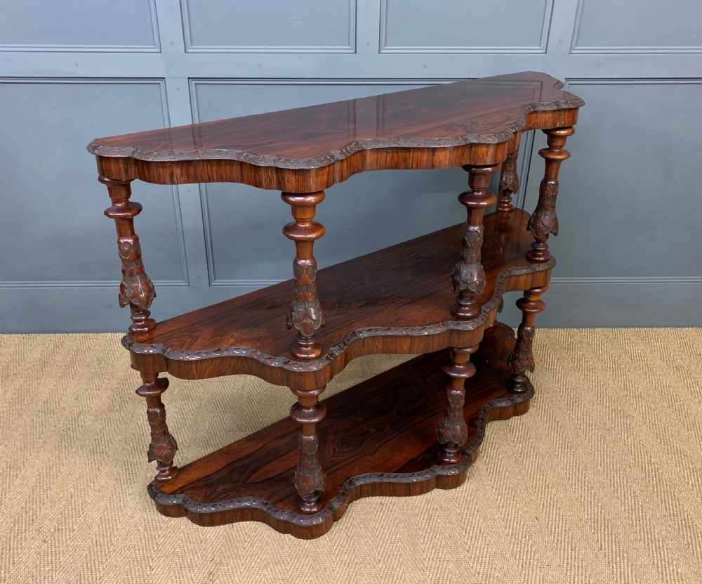 Victorian Rosewood 3 Tier Buffet View V