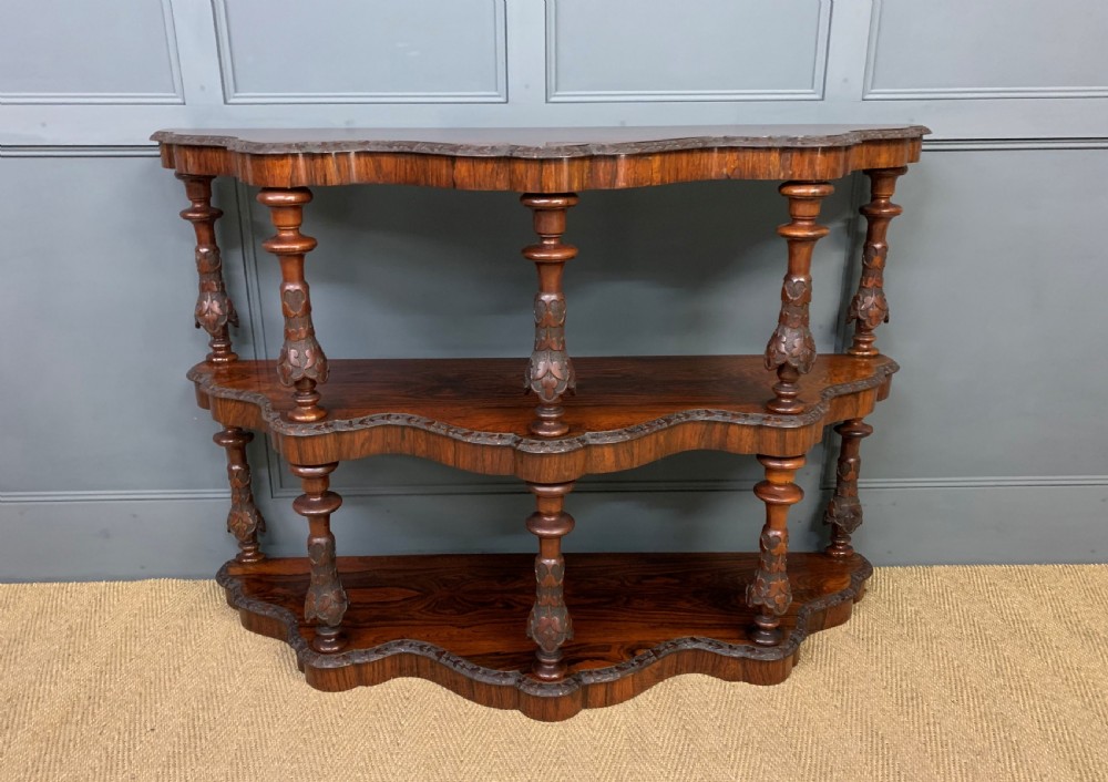 Victorian Rosewood 3 Tier Buffet View VI