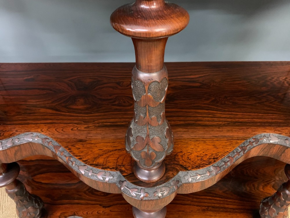 Victorian Rosewood 3 Tier Buffet View VII