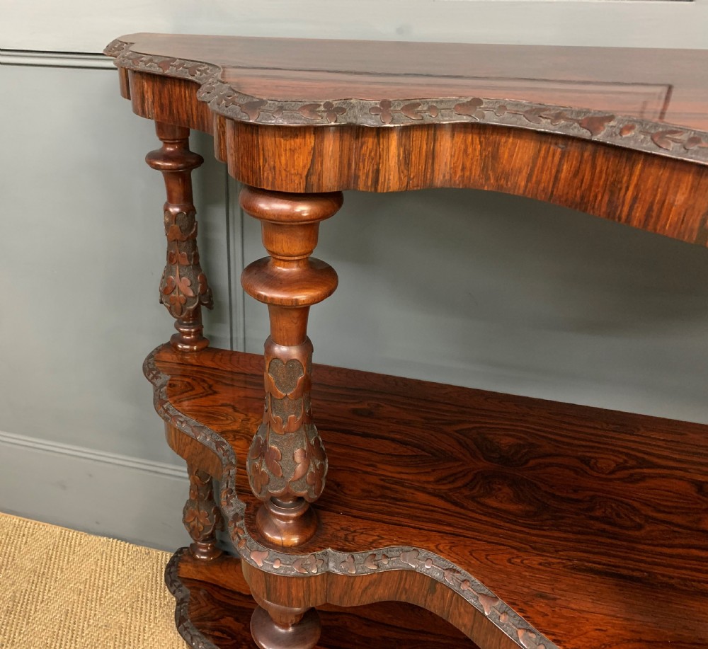 Victorian Rosewood 3 Tier Buffet View VIII
