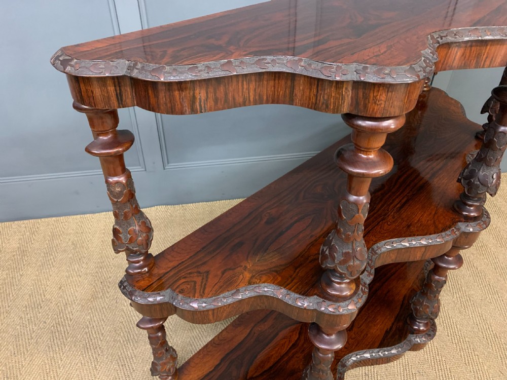 Victorian Rosewood 3 Tier Buffet View XI