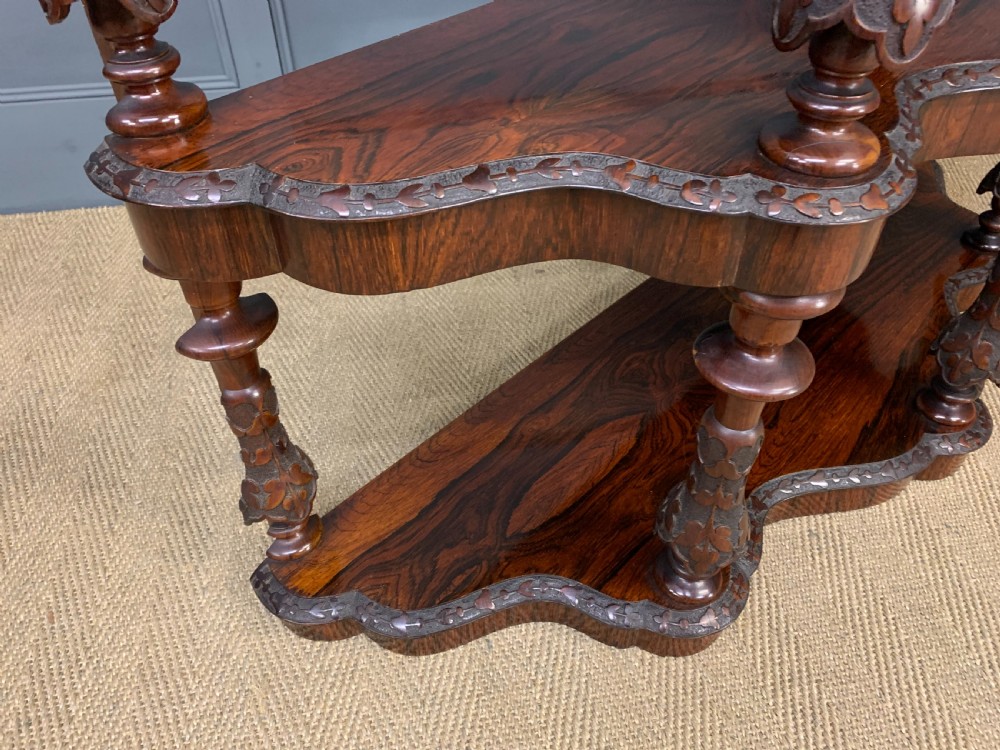 Victorian Rosewood 3 Tier Buffet View XII