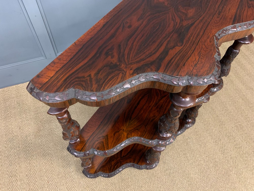 Victorian Rosewood 3 Tier Buffet View XIII