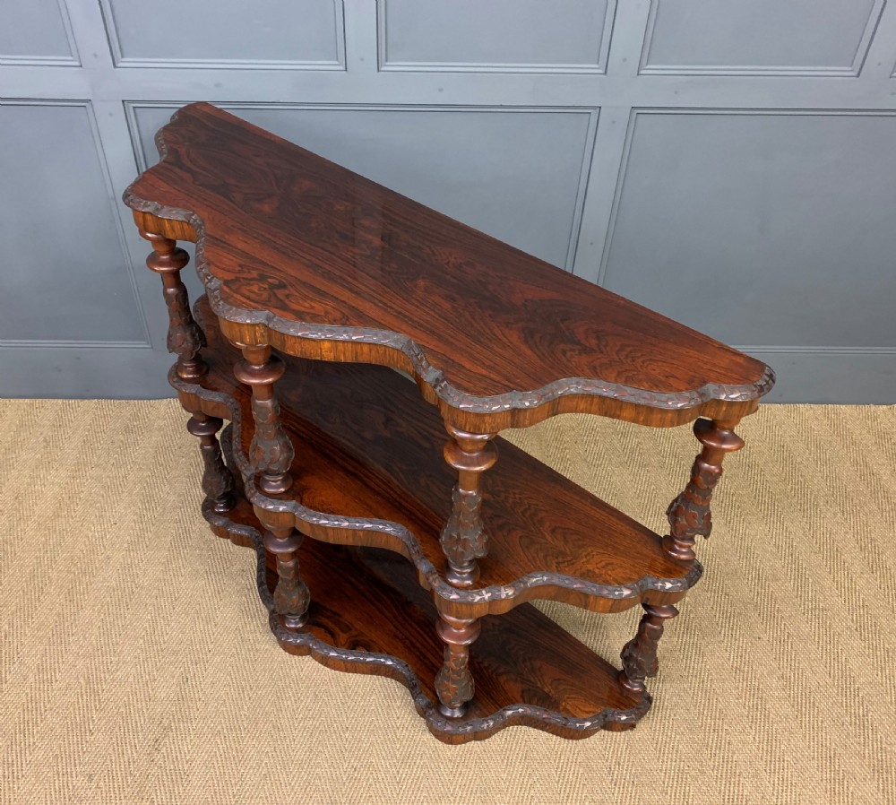 Victorian Rosewood 3 Tier Buffet View XIV