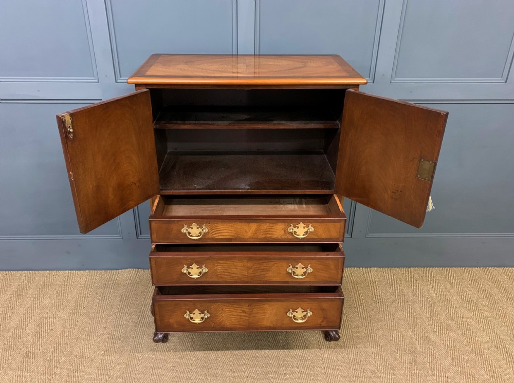 Burr Walnut Press Cupboard View III