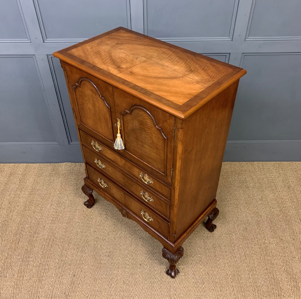 Burr Walnut Press Cupboard View V