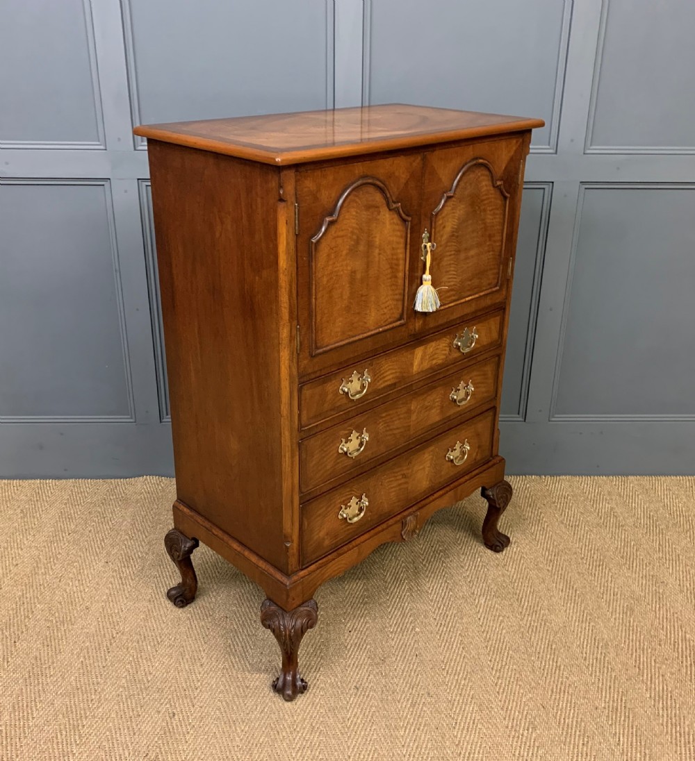 Burr Walnut Press Cupboard View XI