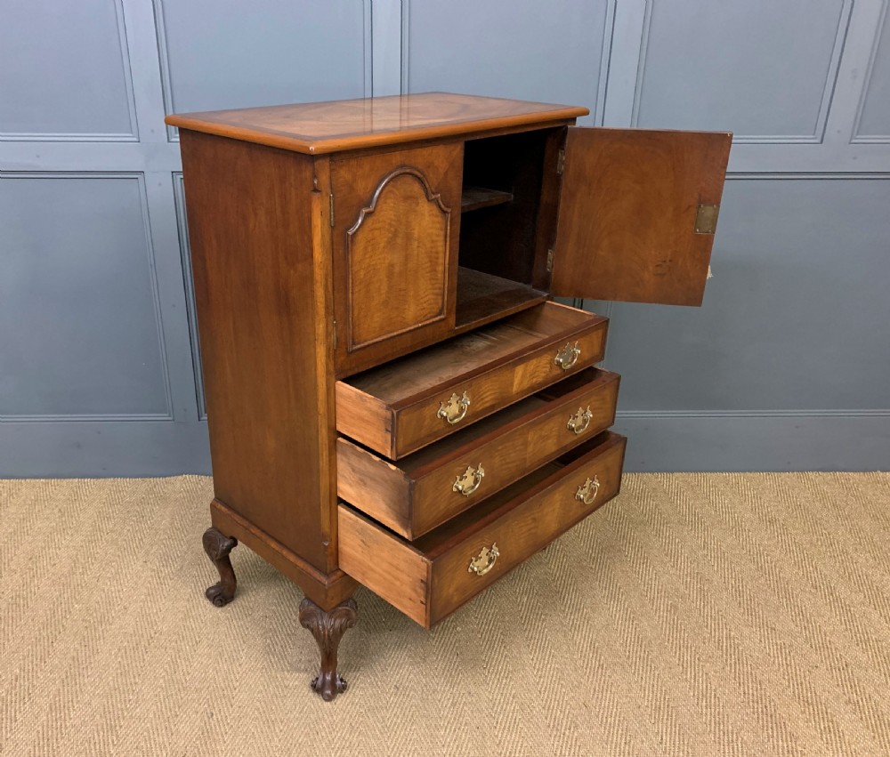 Burr Walnut Press Cupboard View XIII