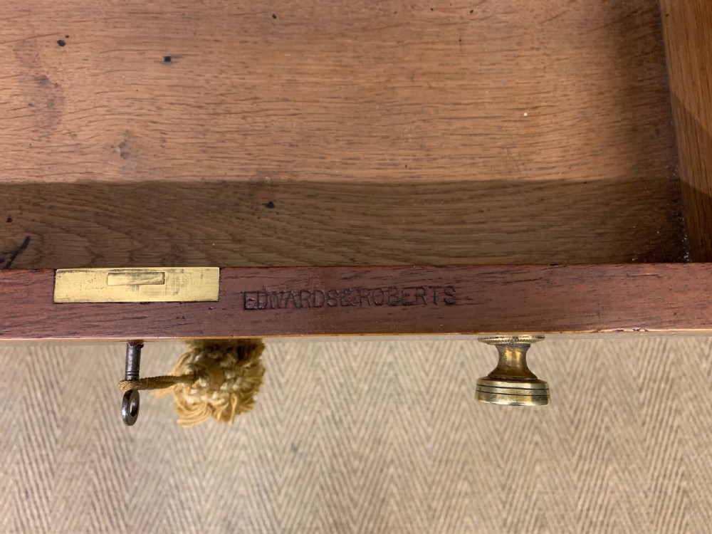 Edwards and Roberts Inlaid Mahogany Writing Desk View II