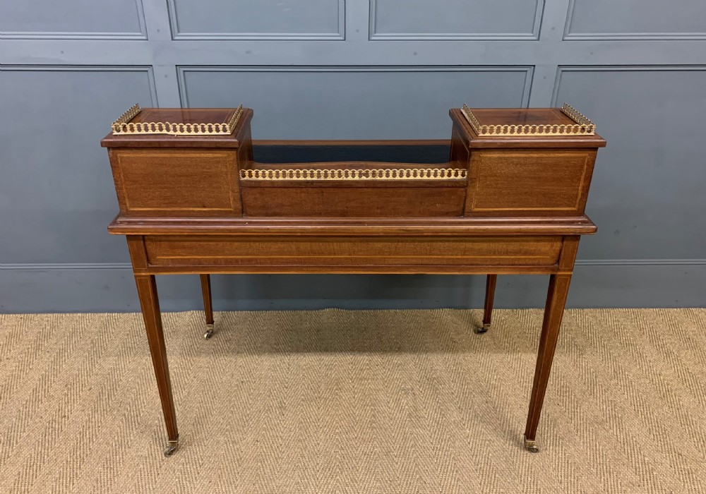 Edwards and Roberts Inlaid Mahogany Writing Desk View V