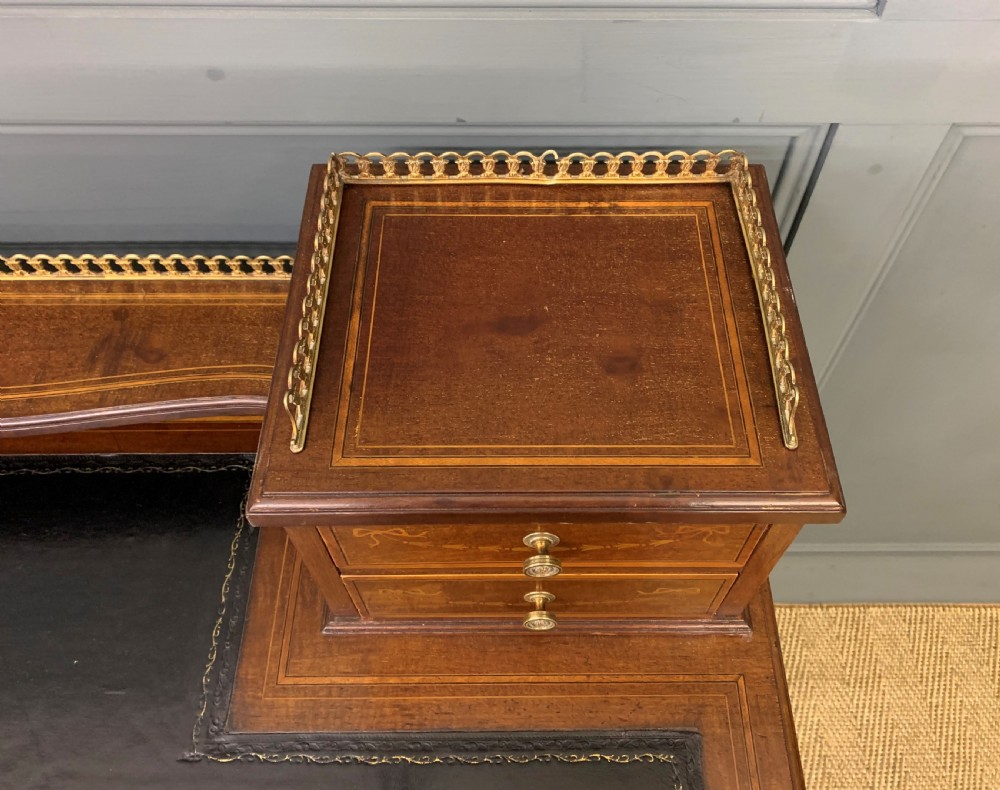 Edwards and Roberts Inlaid Mahogany Writing Desk View VI