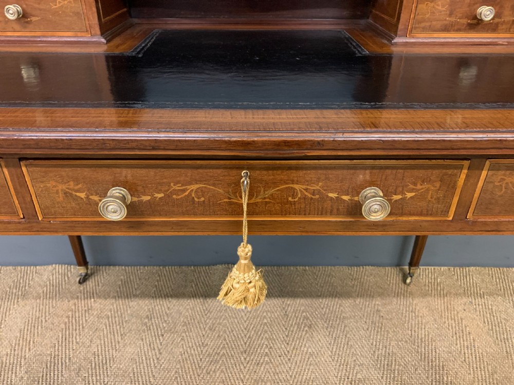 Edwards and Roberts Inlaid Mahogany Writing Desk View XIII