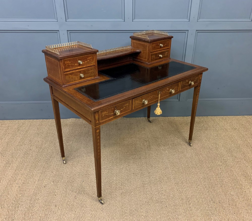 Edwards and Roberts Inlaid Mahogany Writing Desk View XV