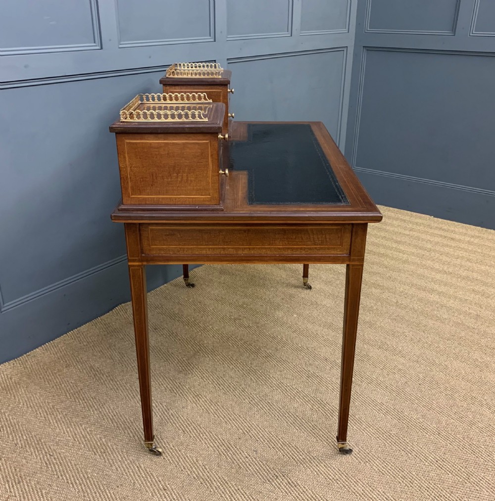 Edwards and Roberts Inlaid Mahogany Writing Desk View XVI
