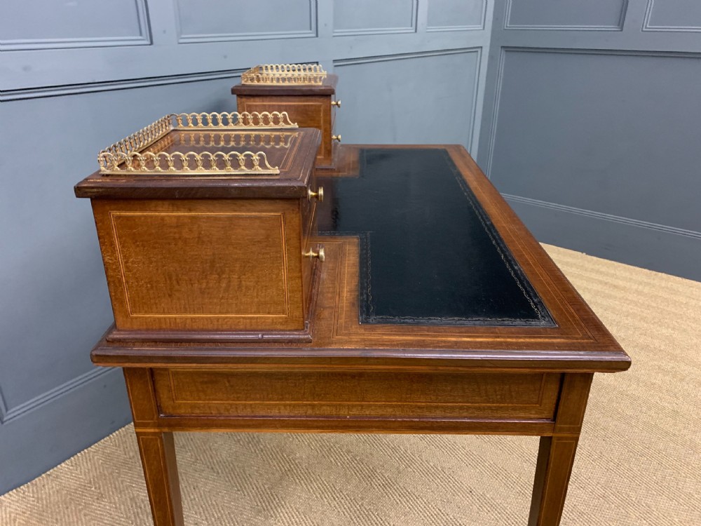 Edwards and Roberts Inlaid Mahogany Writing Desk View XVII