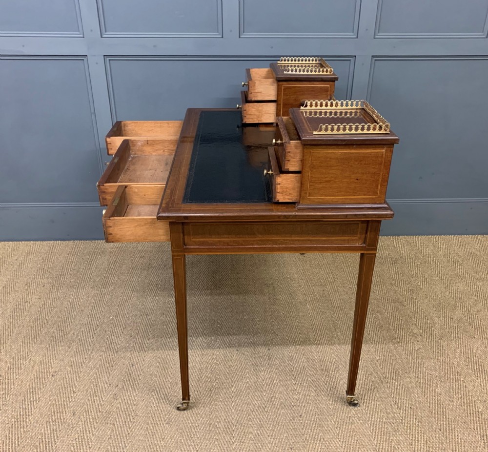 Edwards and Roberts Inlaid Mahogany Writing Desk View XIX