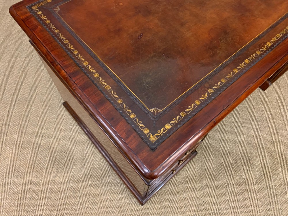 Early Victorian Mahogany Pedestal Desk View III