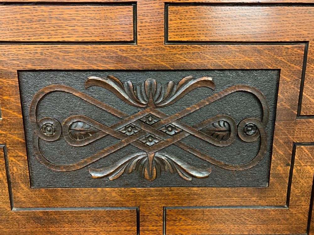 19th Century Carved Oak Bench View III