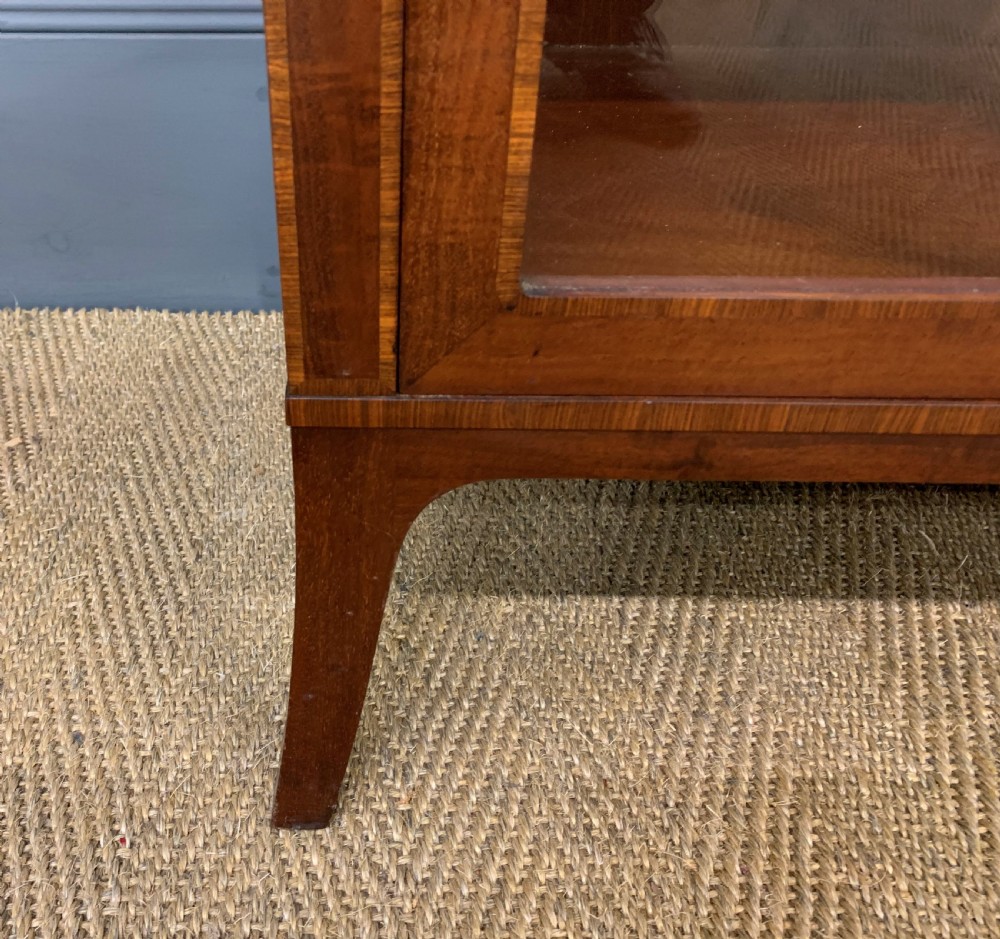 Inlaid Mahogany and Amboyna Display Cabinet View VIII