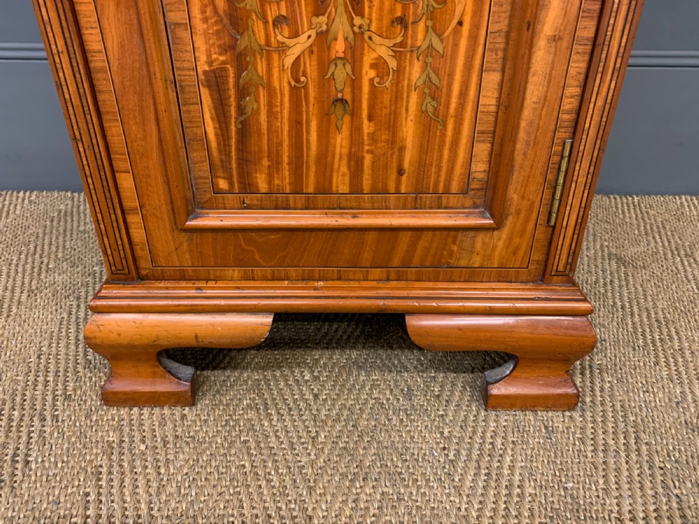 Inlaid Satinwood Bedside Cupboard View VII
