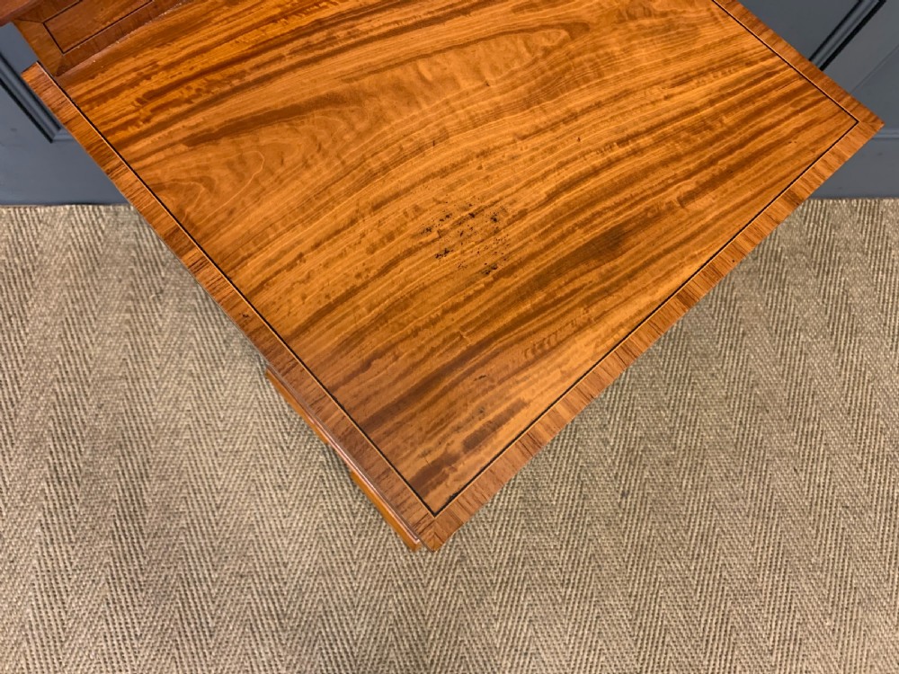 Inlaid Satinwood Bedside Cupboard View IX
