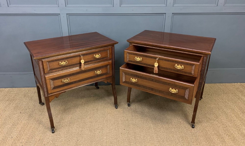 Pair of Mahogany Chests of Drawers View III