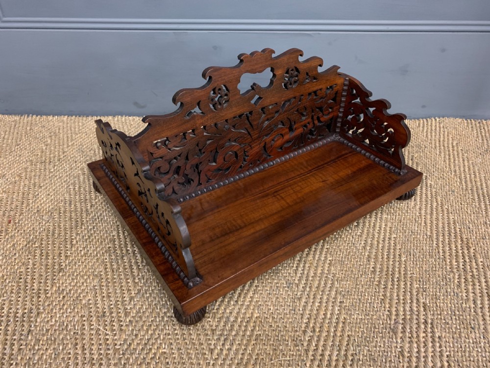 Regency Period Rosewood Book Carrier