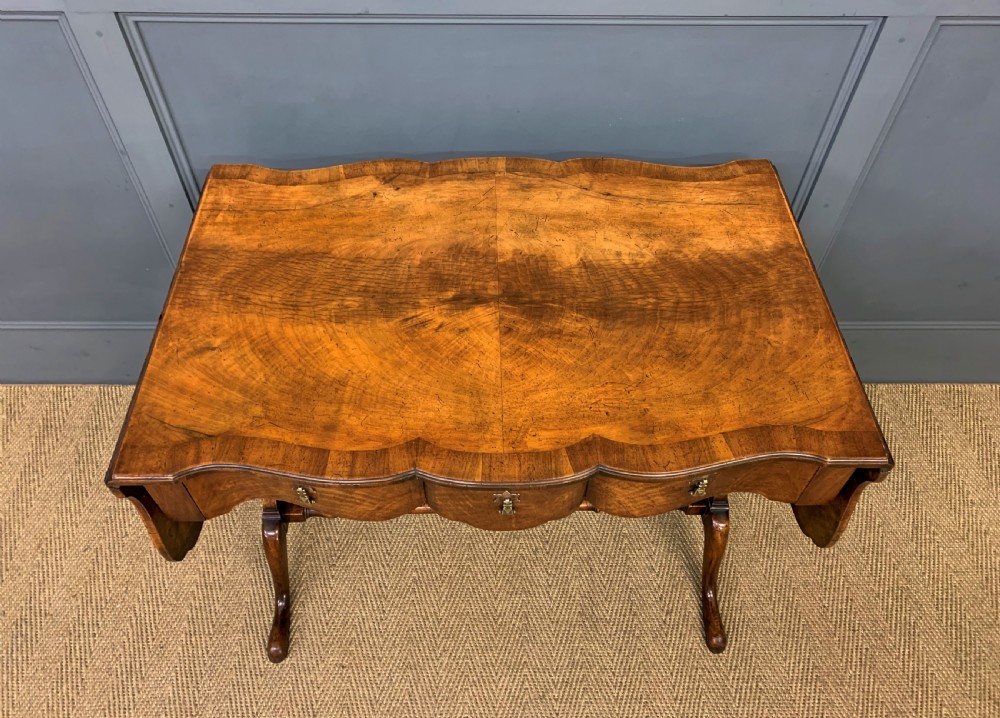 Burr Walnut Sofa Table View VII