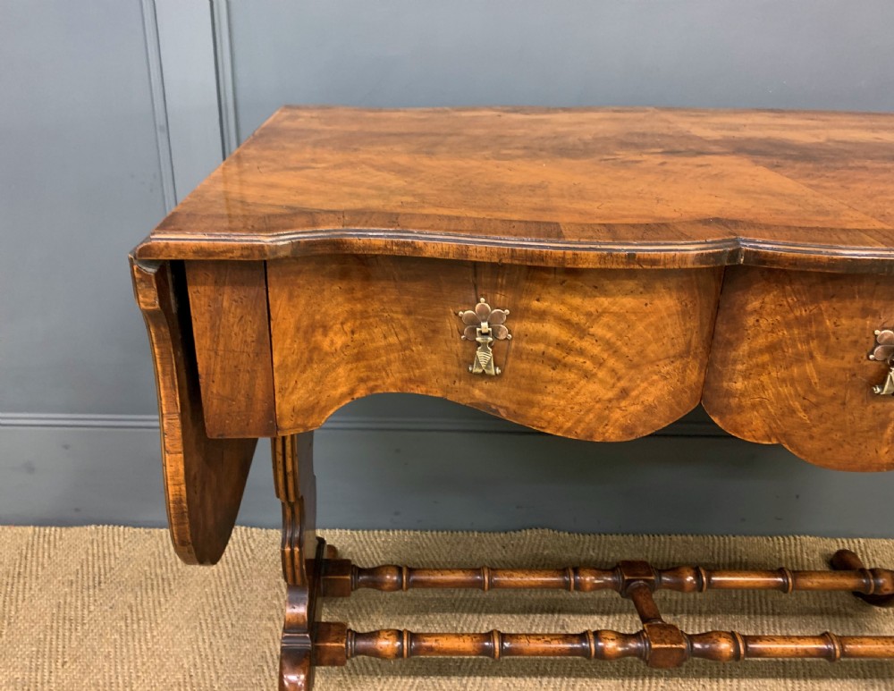 Burr Walnut Sofa Table View VIII