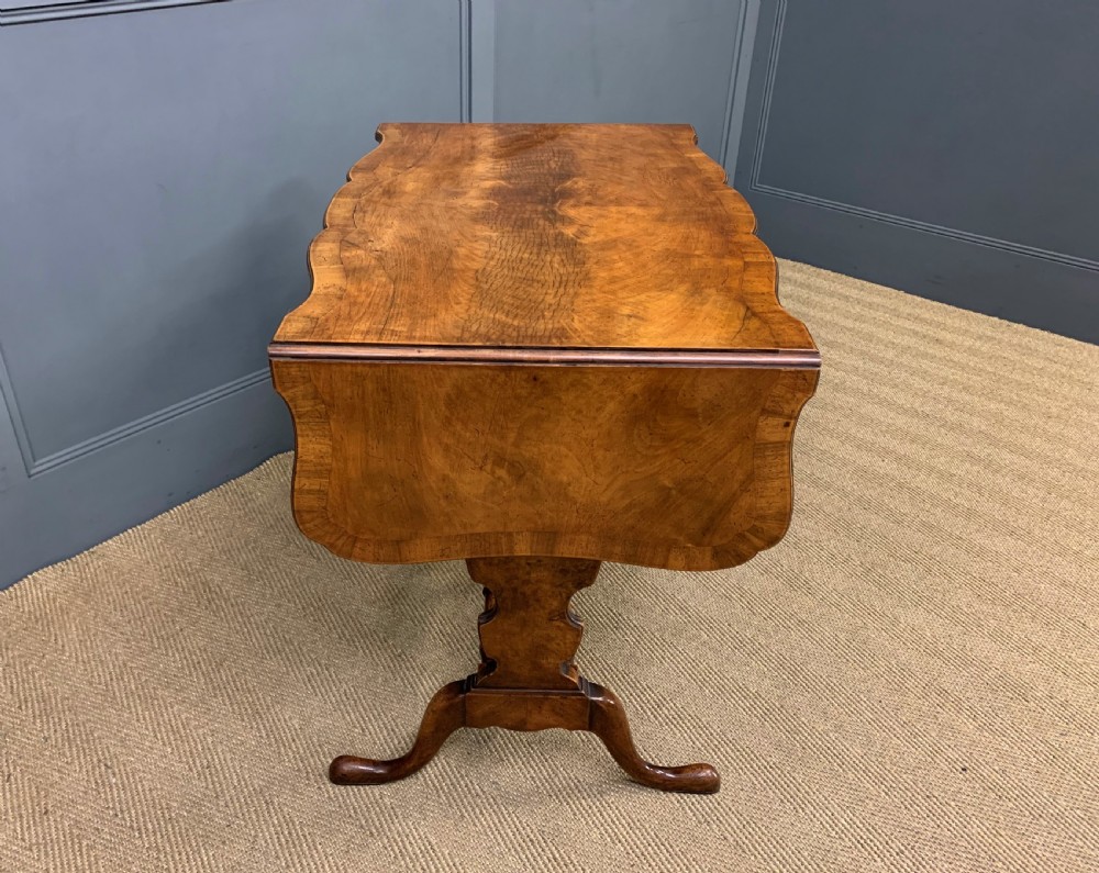 Burr Walnut Sofa Table View XVI