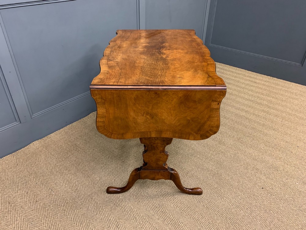 Burr Walnut Sofa Table View XVII