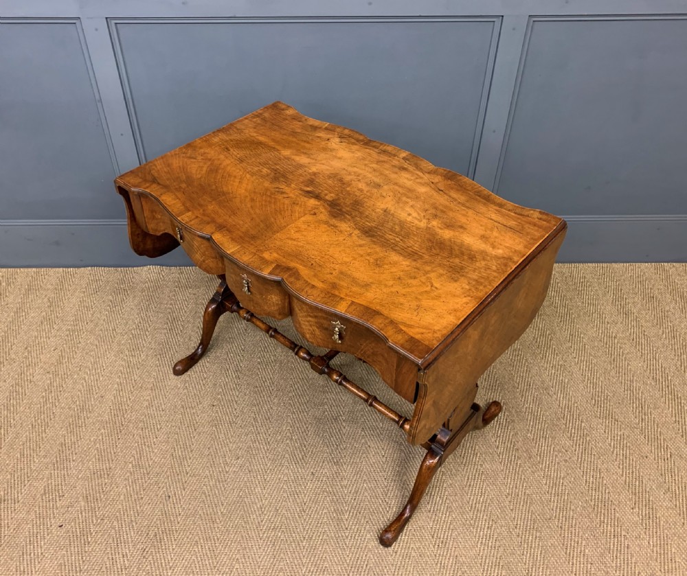 Burr Walnut Sofa Table View XIX