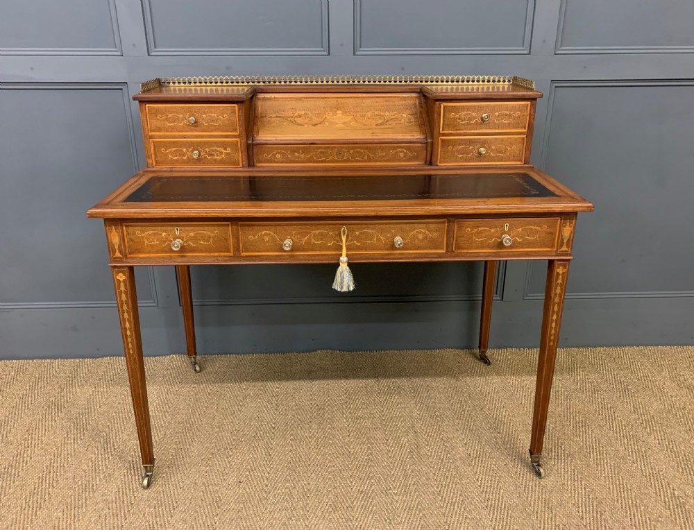 Inlaid Mahogany Writing Desk by Edwards and Roberts View VI